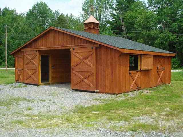 30’x20′ Monitor Barn with Loft (as seen left).