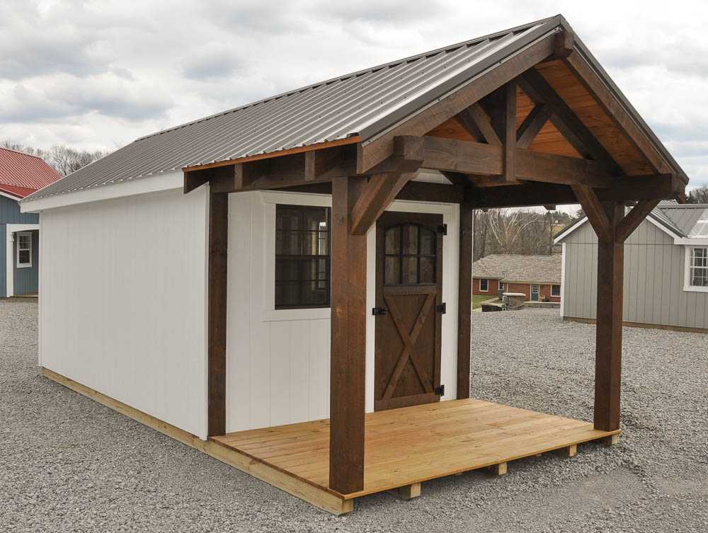 10x22 Workshop W/Timberframe Porch