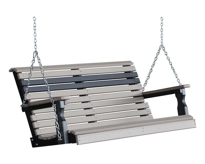 4 Foot Plain Porch Swing - Image 9