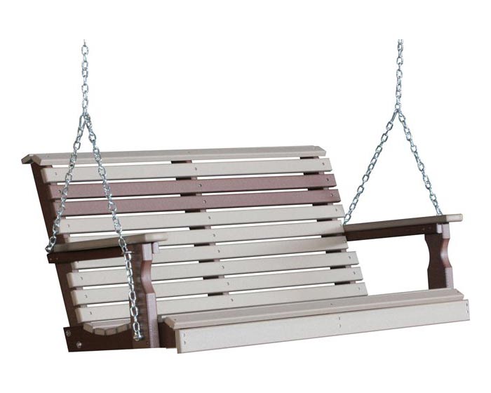 4 Foot Plain Porch Swing - Image 10