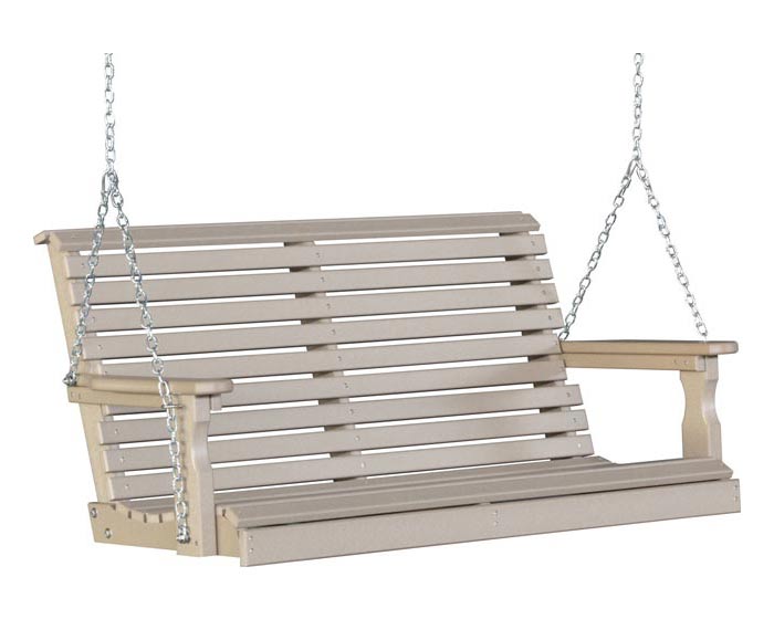 4 Foot Plain Porch Swing - Image 11
