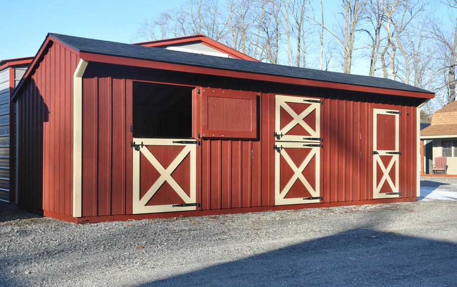 10 X28 Shed Row Horse Barn Horse Barns Sales Prices