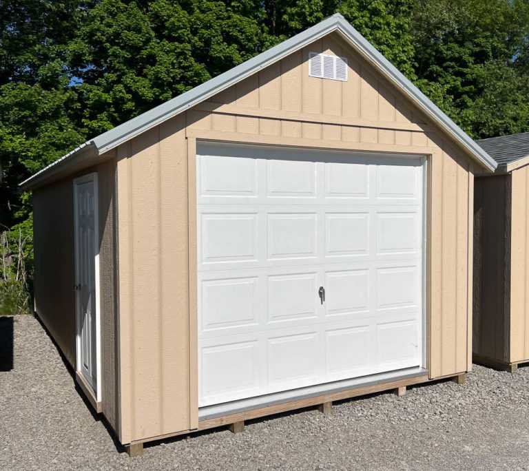 12x20 Hartford Primed Garage | Overstock Items, Peak Style Garages ...