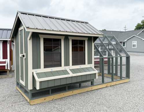 6'x8' Chicken Coop With Run