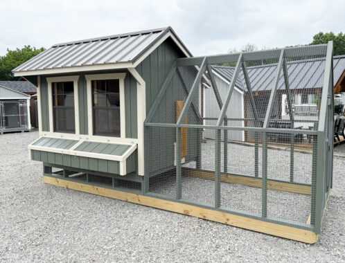 6'x8' Chicken Coop With Run