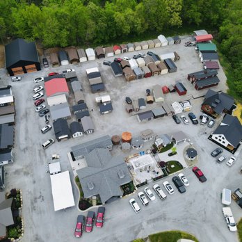 Aerial view of Salem Structures lot